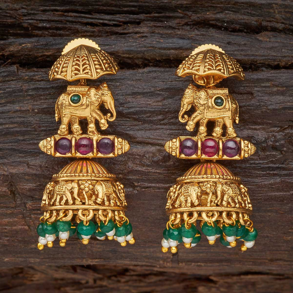 Kushal's Fashion Jewellery Antique Earring 140025