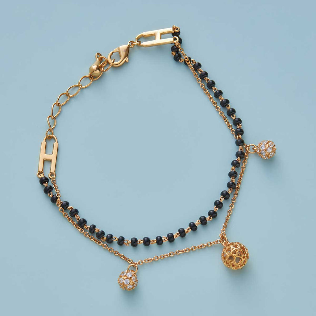 Kushal's Fashion Jewellery Mangalsutra Bracelet  137780