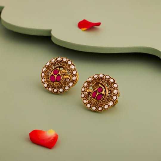 Silver Temple Earring 201418