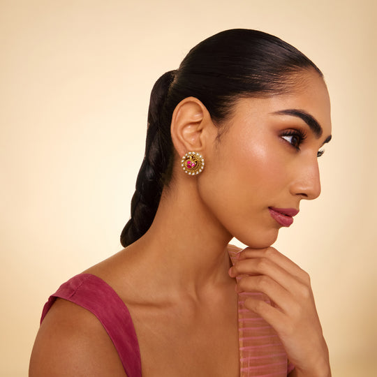 Silver Temple Earring 201418