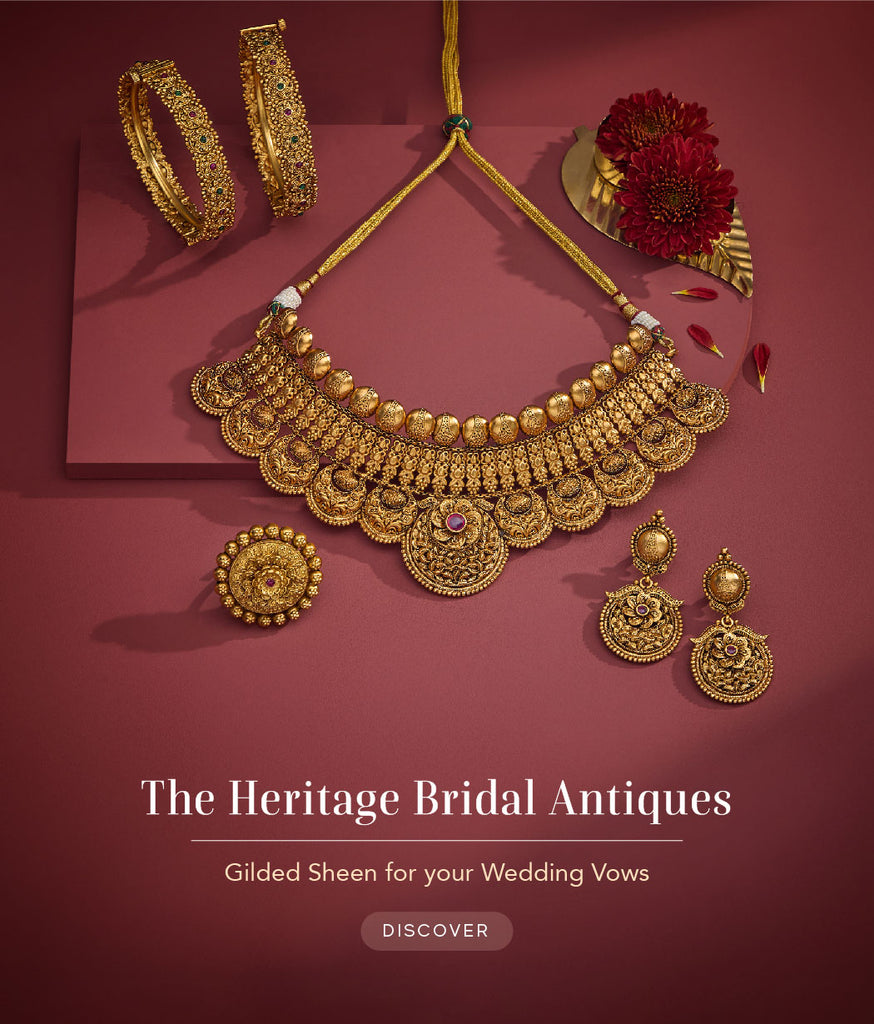 Golden Artificial Jewelry Antique Nakshi Vaddanam Designs