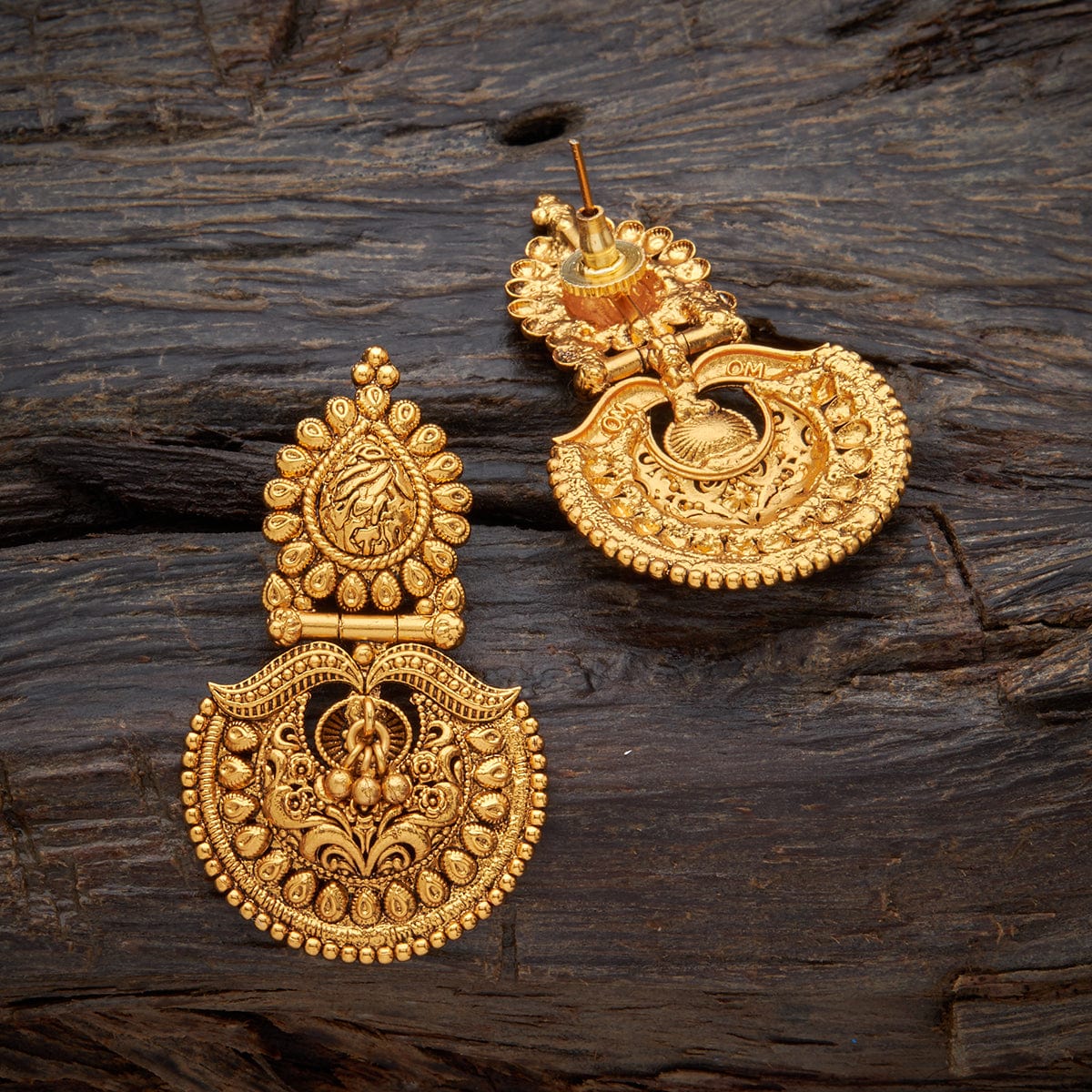 Gold-Plated Traditional Jhumka Earring – Ruby Jewellers