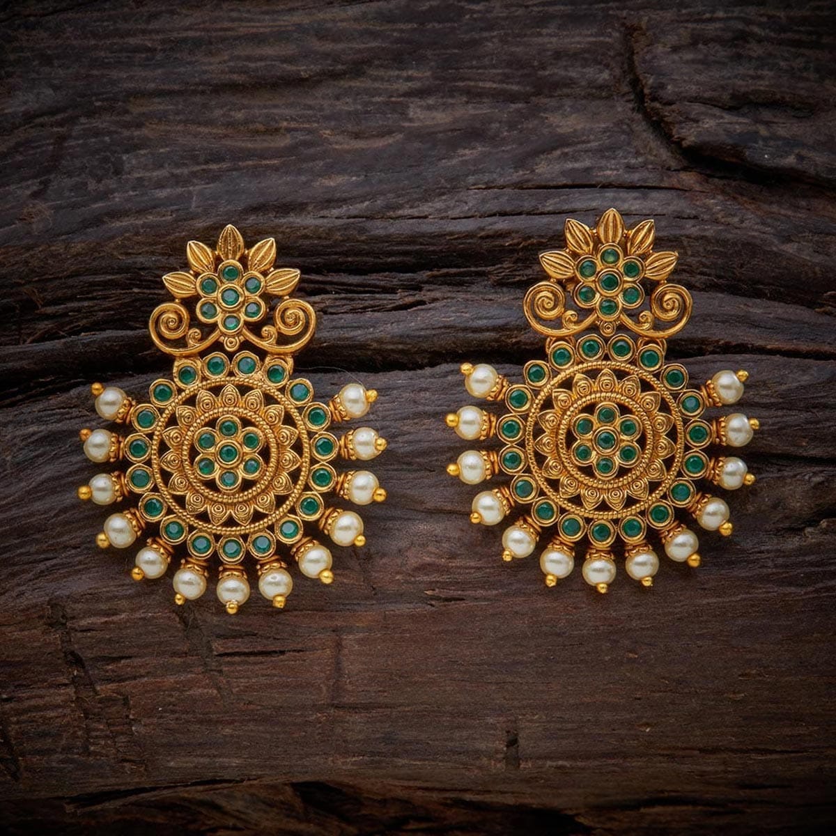 Buy Latest Temple Jewellery Earrings For Ladies Online – Gehna Shop