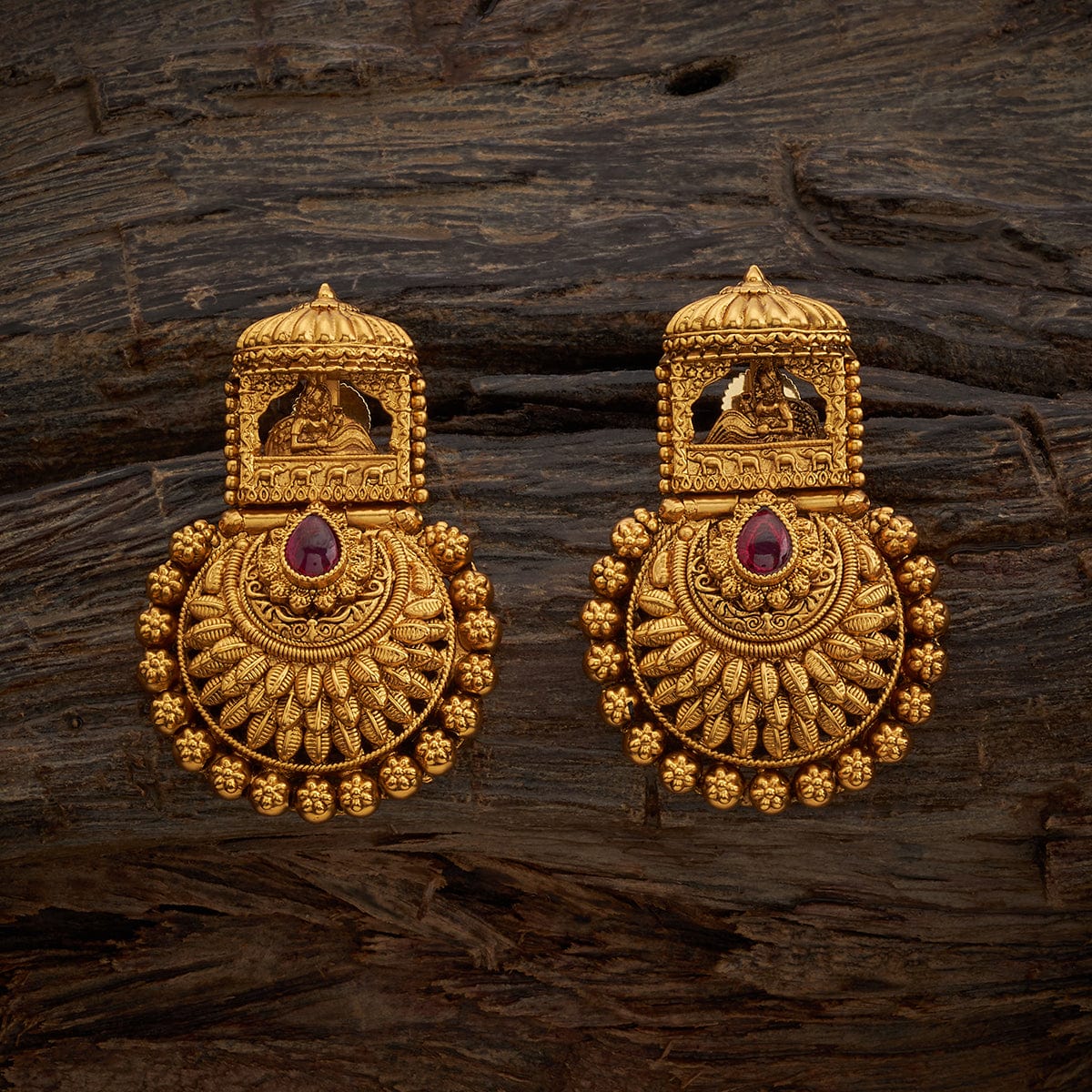 Buy Azba Statement Antique Chandbali Earrings | Tarinika - Tarinika India