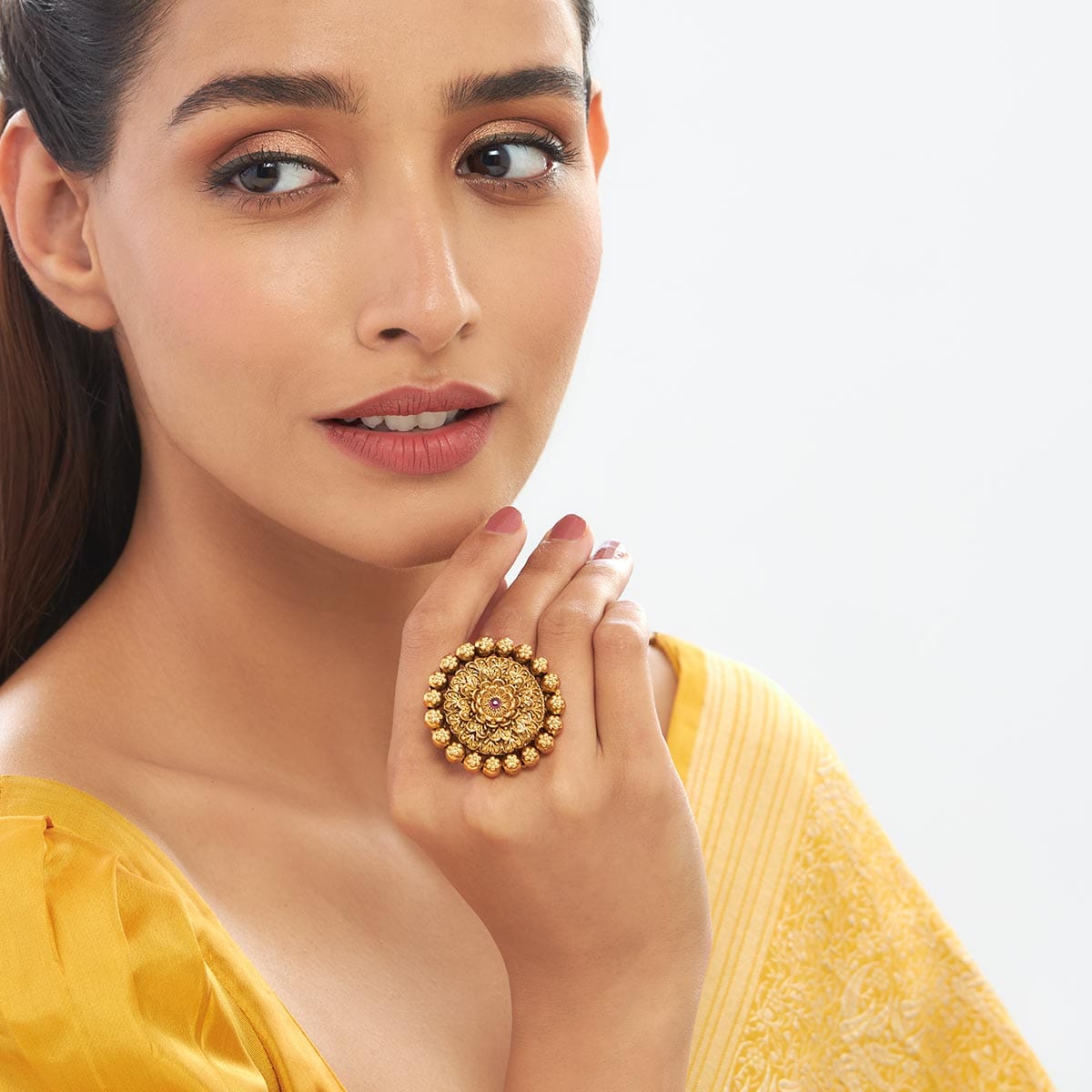 Royal Rajputi Umbrella Ring Gold Design Rajputi Ring Gold Online