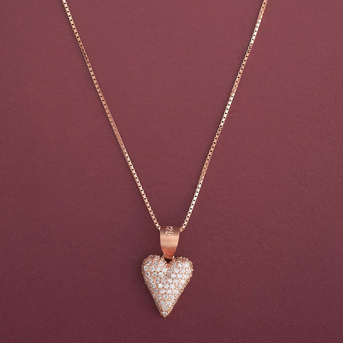 Chain Pendant E-R Sil 92.5 92.5 Silver Necklace 182939