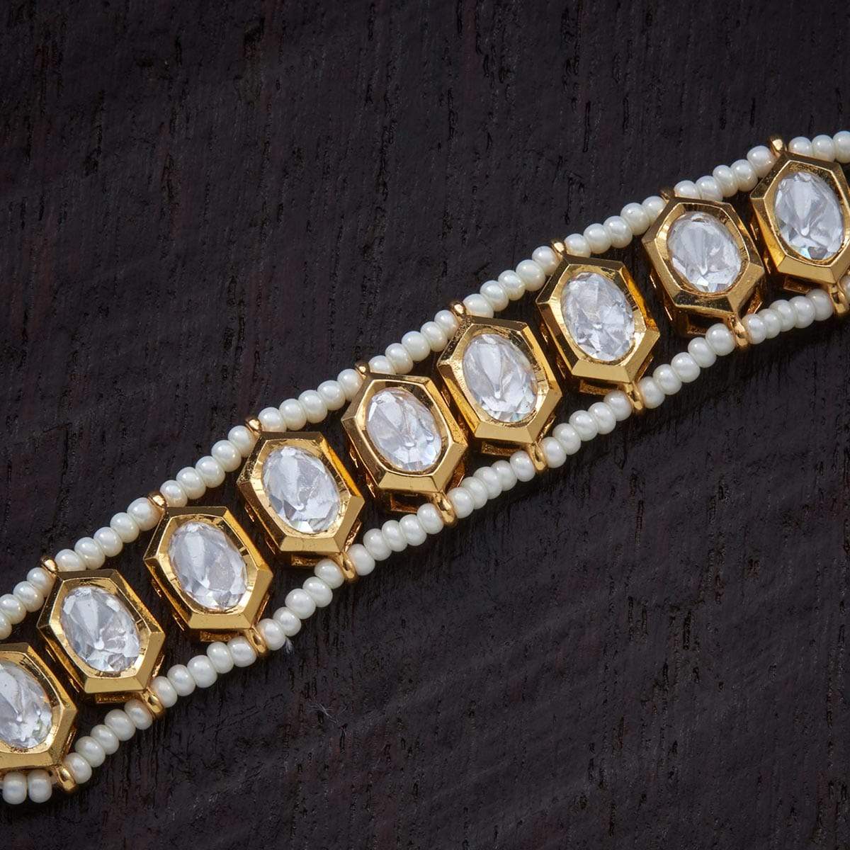 Kundan Mahabharat Bracelet 1937-6002 – Dazzles Fashion and Costume Jewellery