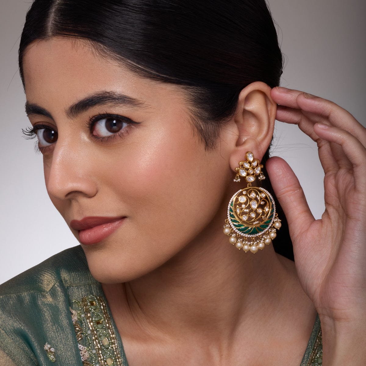 Kundan Earring Kundan Earring 189232