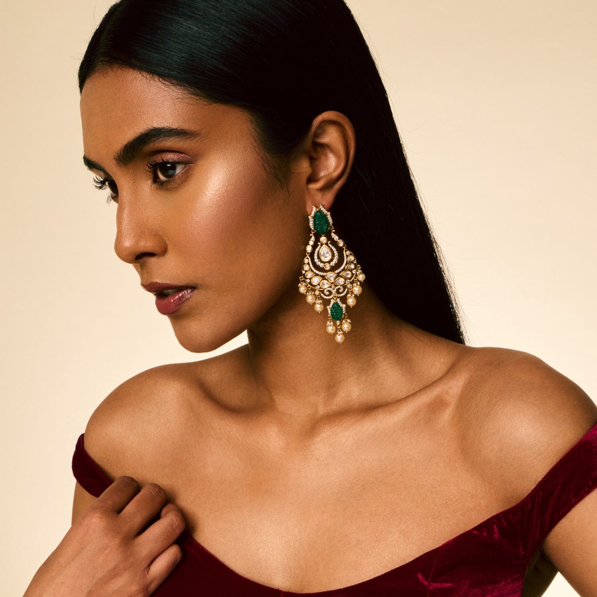 Kundan Earring Kundan Earring 191756