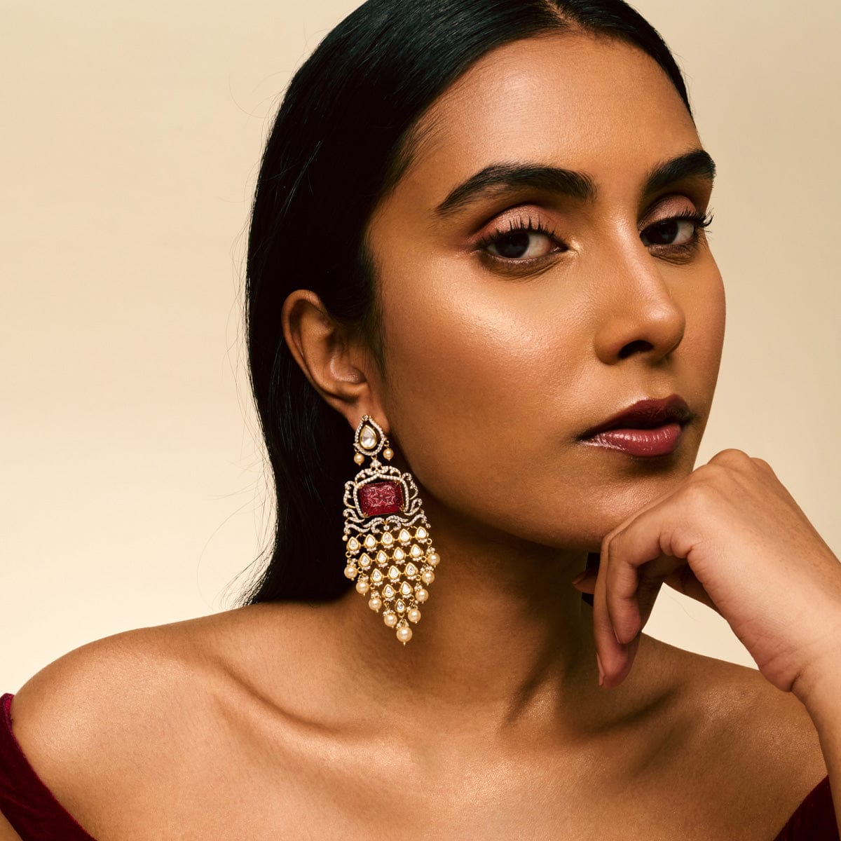 Kundan Earring Kundan Earring 191757