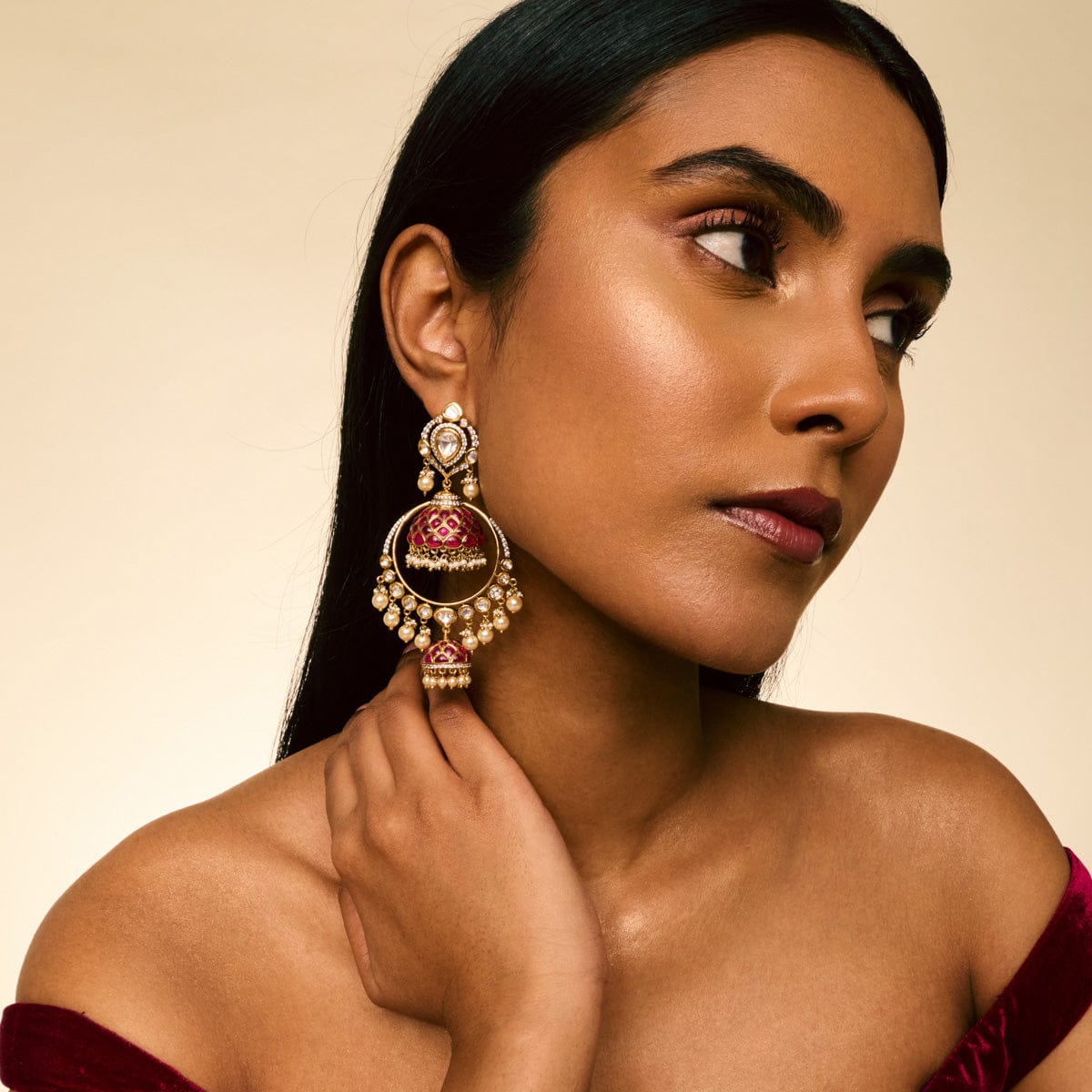 Kundan Earring Kundan Earring 191761