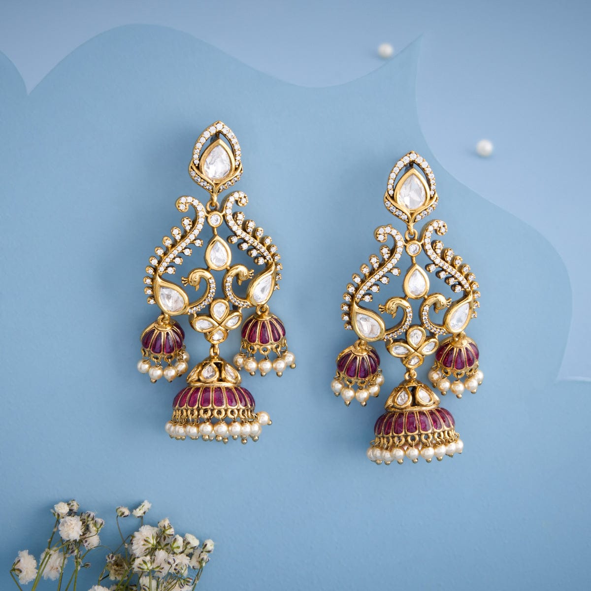 Kundan Earring Kundan Earring 195192
