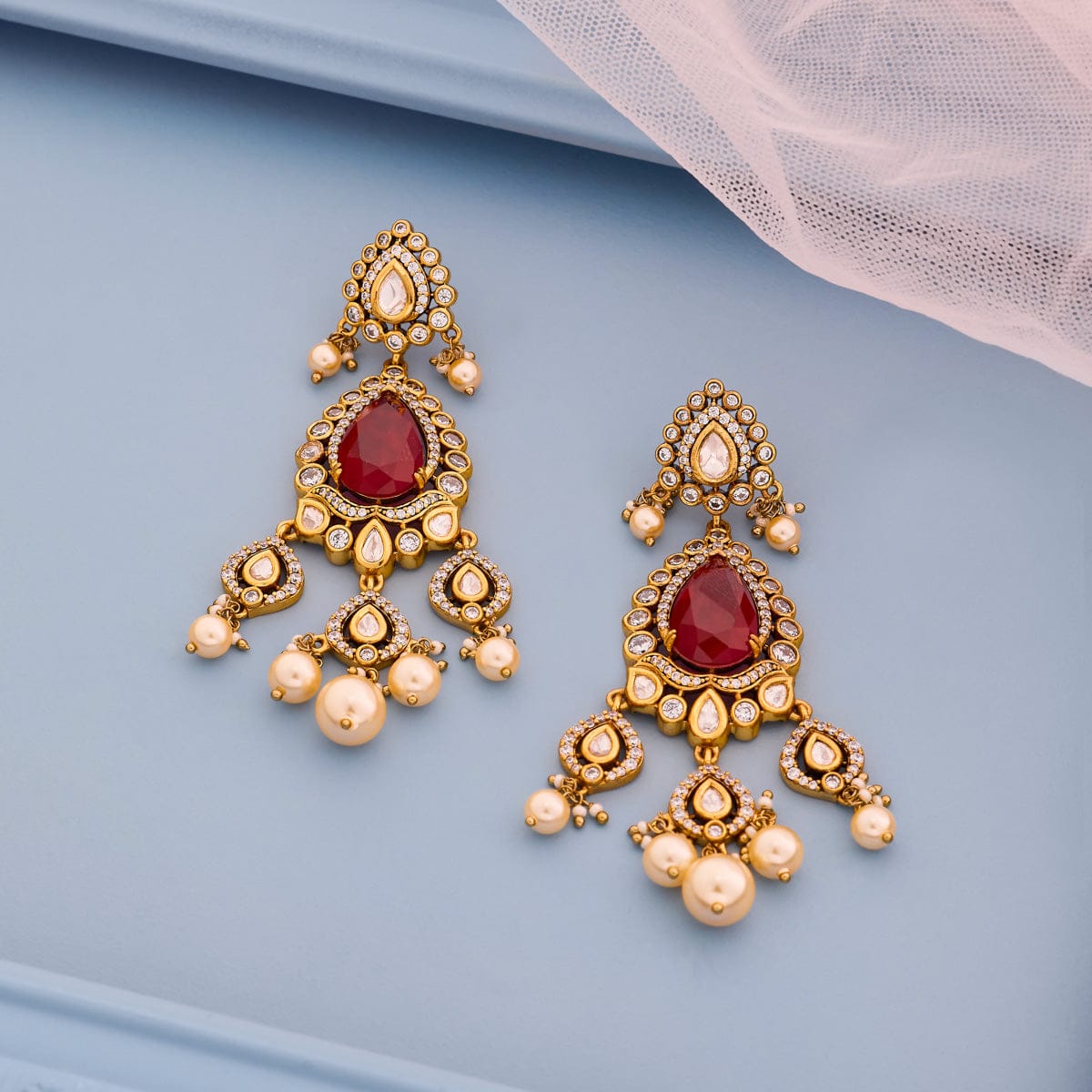 Kundan Earring Kundan Earring 195196
