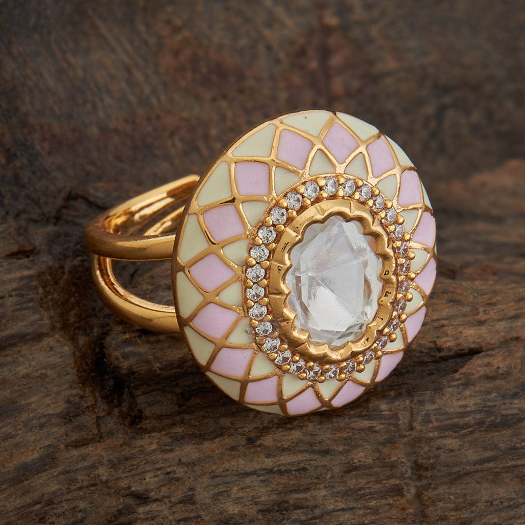 Silver American Diamond Ring – Roop Sari Palace