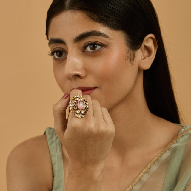 Kundan Finger Ring Kundan Finger Ring 180257