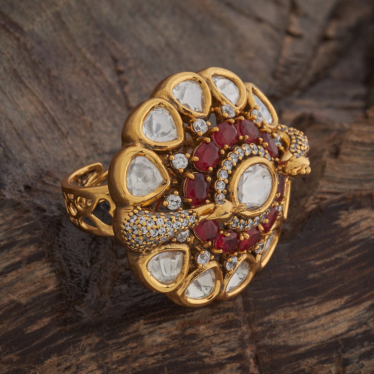 Kundan Finger Ring Kundan Finger Ring 181106