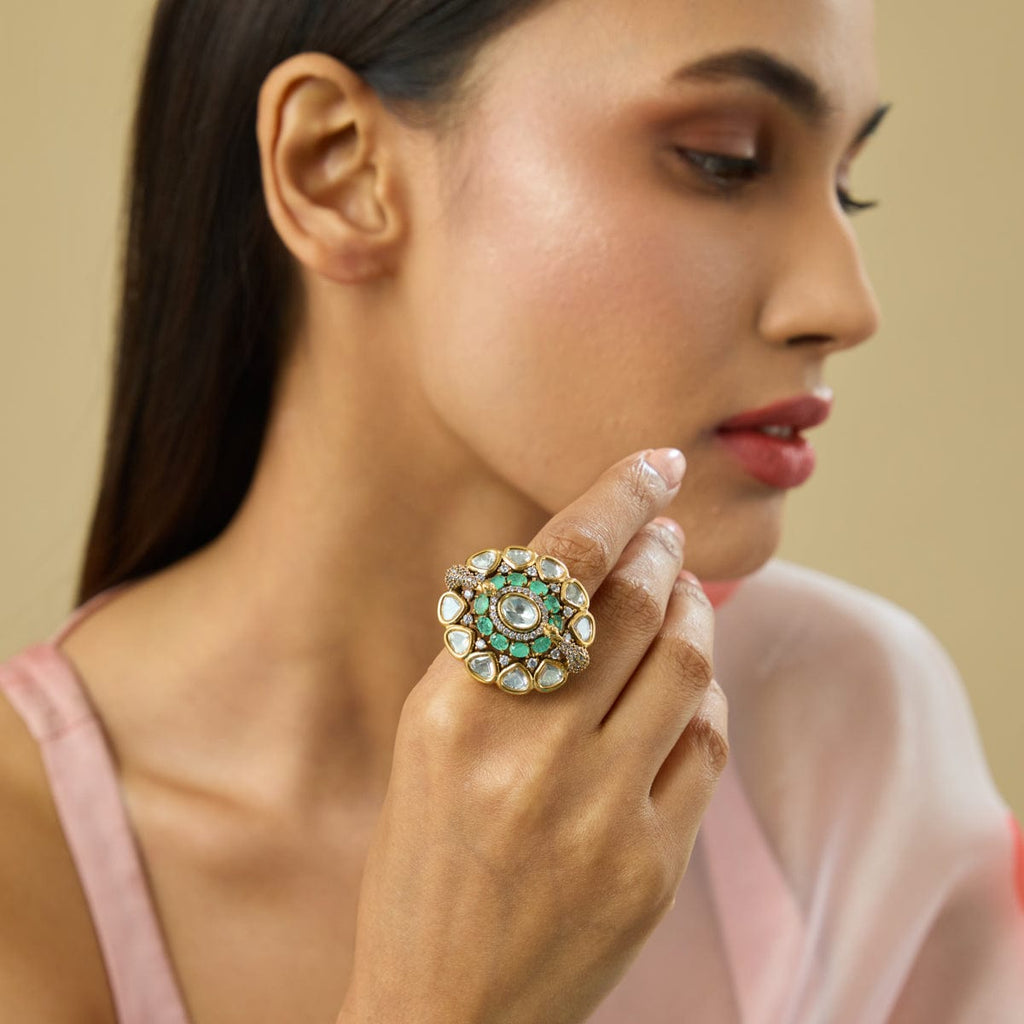 Kundan Finger Ring Kundan Finger Ring 181106