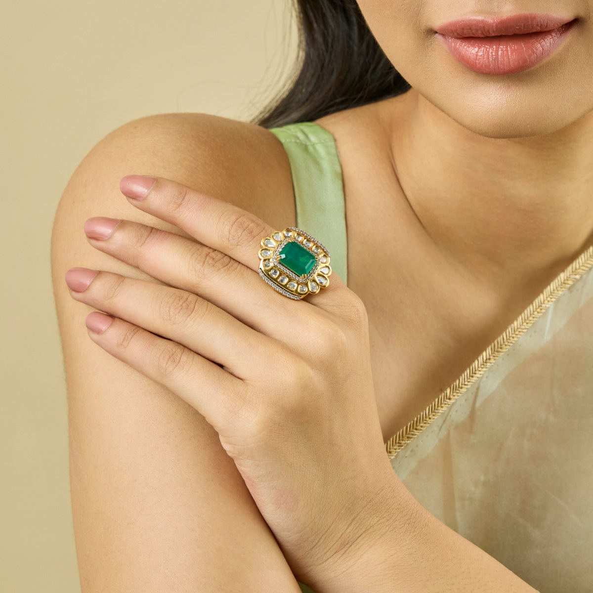 Kundan Finger Ring Kundan Finger Ring 182228