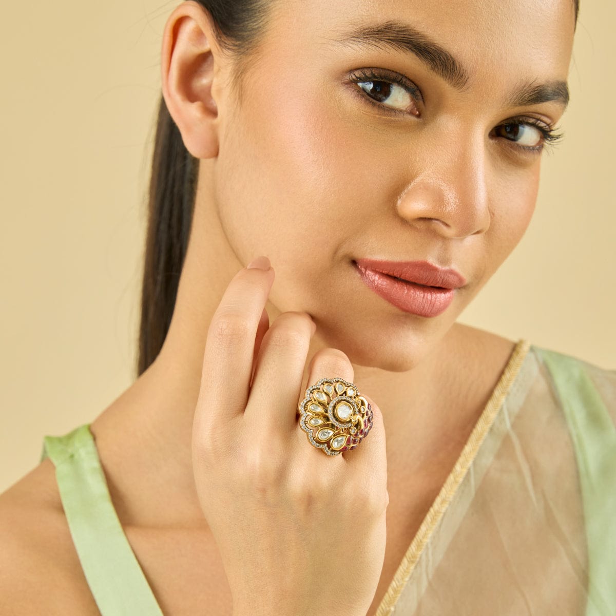 Kundan Finger Ring Kundan Finger Ring 182243