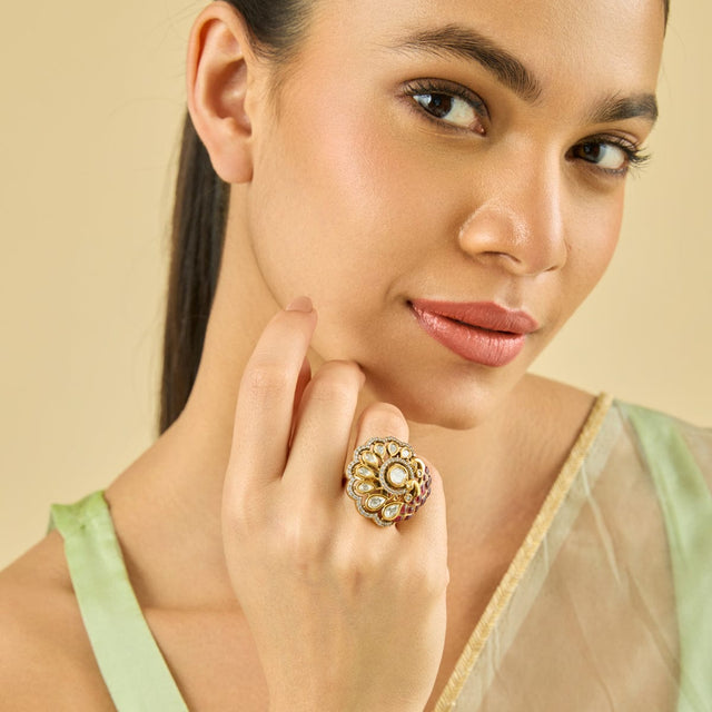 Kundan Finger Ring Kundan Finger Ring 182243