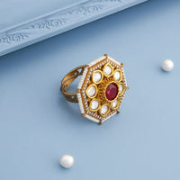 Kundan Finger Ring Kundan Finger Ring 190808