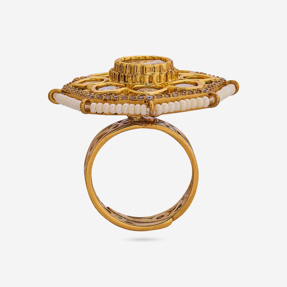 Kundan Finger Ring Kundan Finger Ring 190808