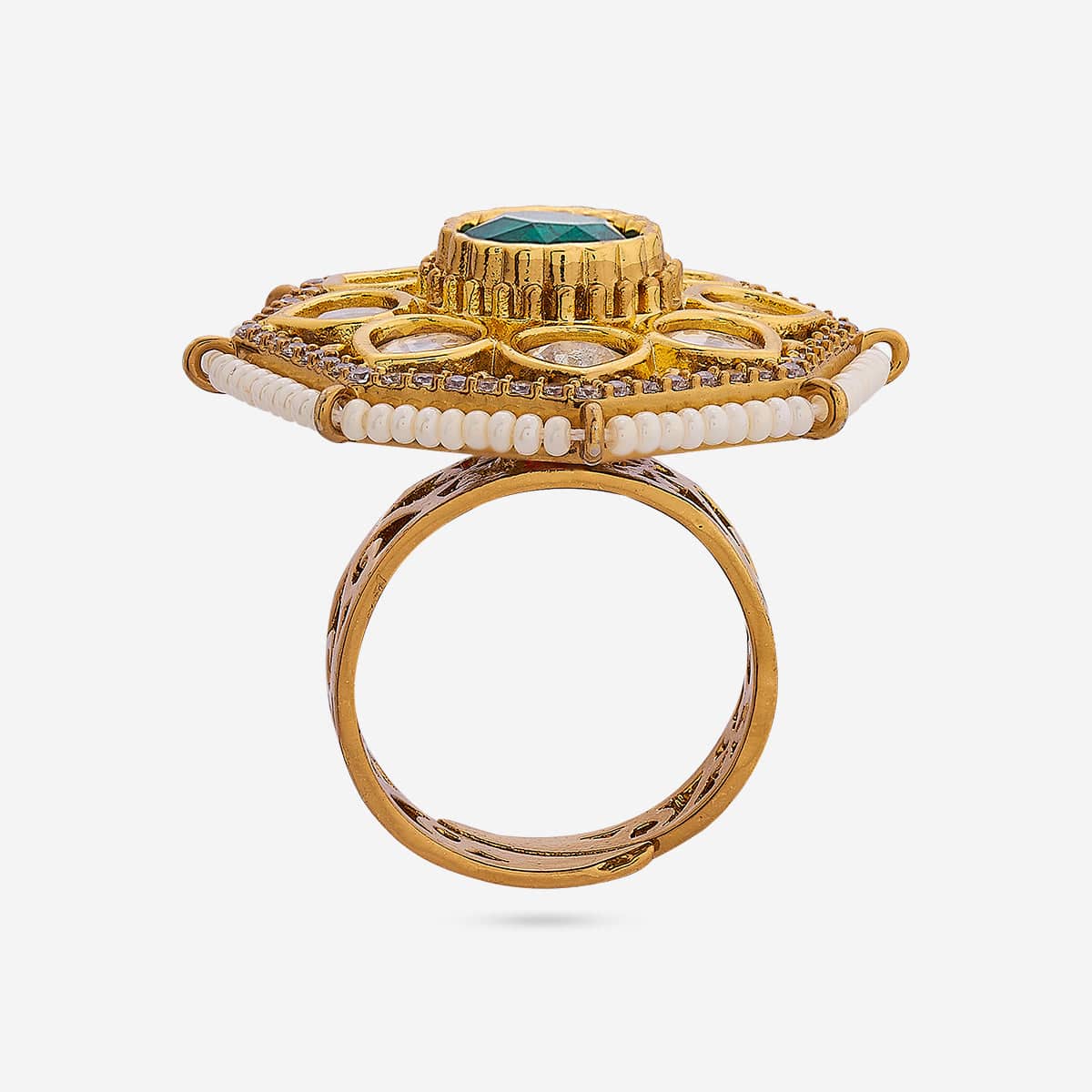 Kundan Finger Ring Kundan Finger Ring 190808
