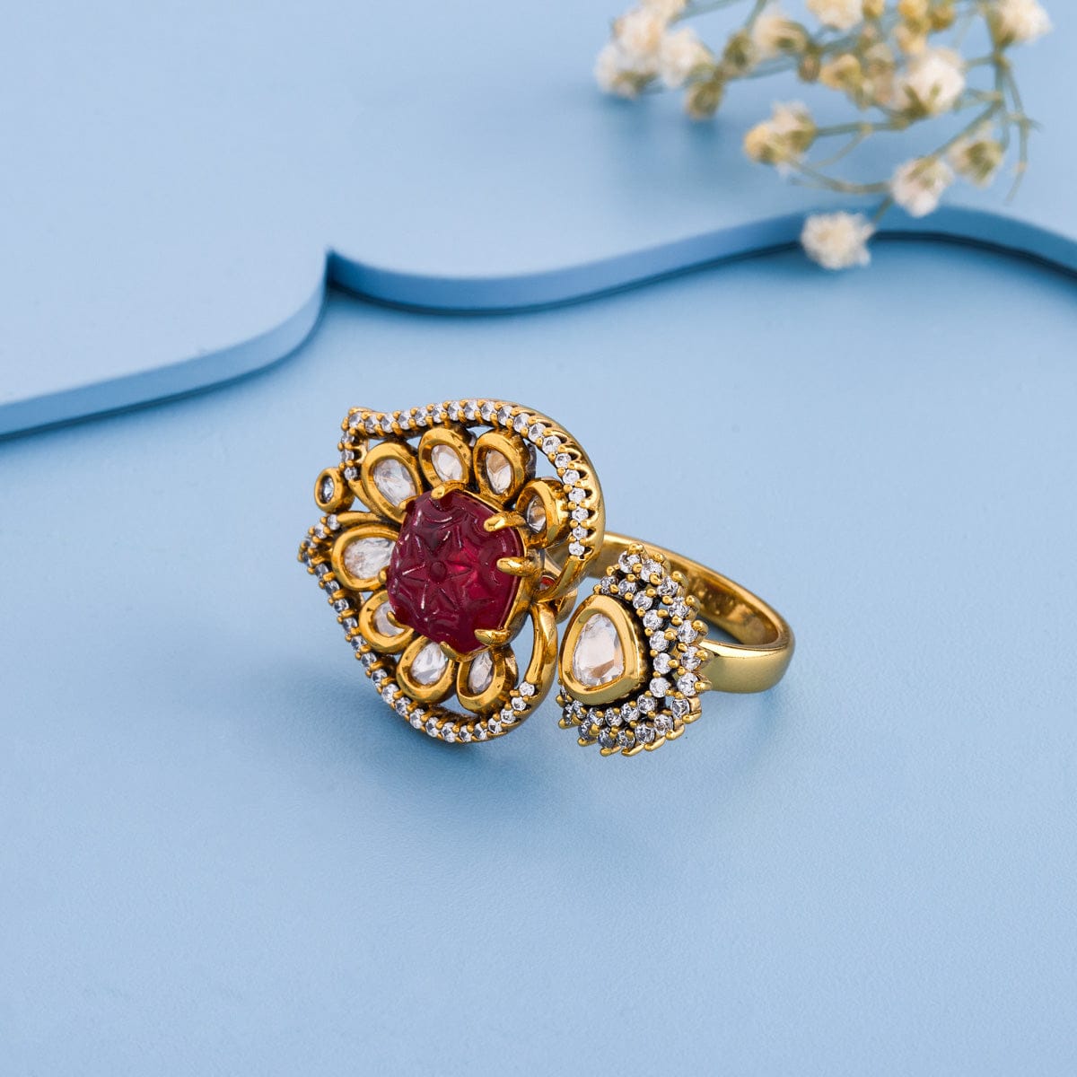 Kundan Finger Ring Kundan Finger Ring 193207