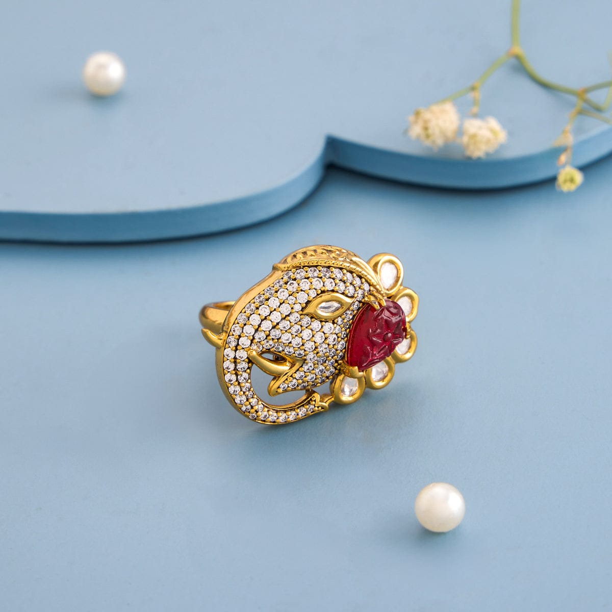 Kundan Finger Ring Kundan Finger Ring 193208