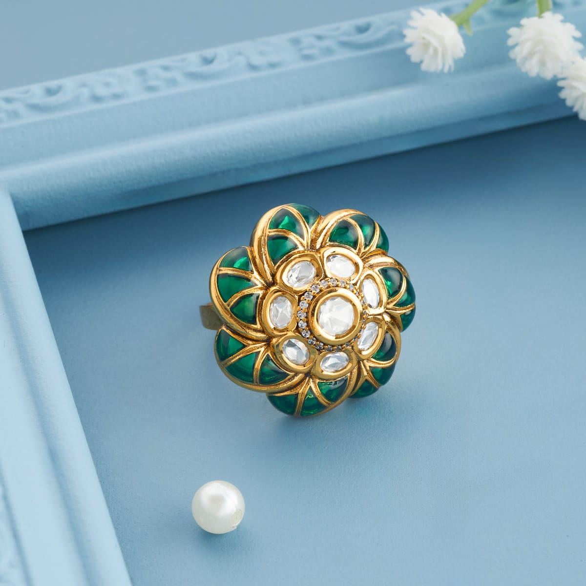 Kundan Finger Ring Kundan Finger Ring 196786