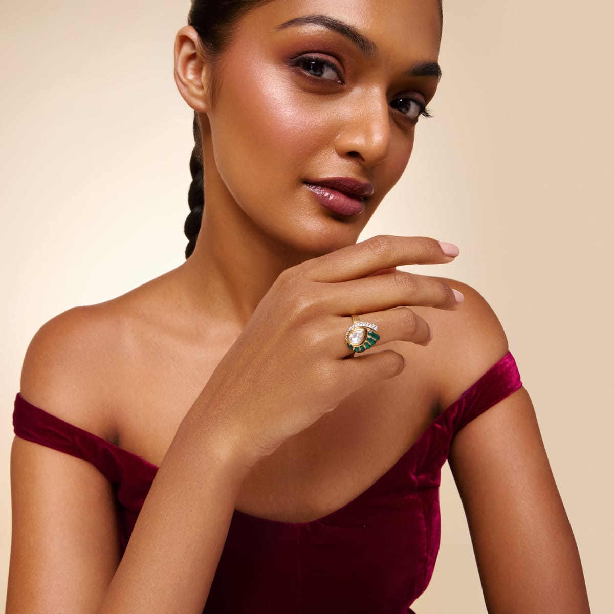 Kundan Finger Ring Kundan Finger Ring 199623
