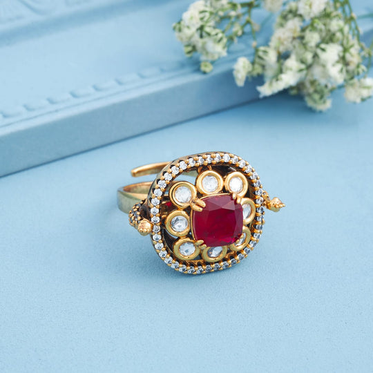 Kundan Finger Ring Kundan Finger Ring 199624