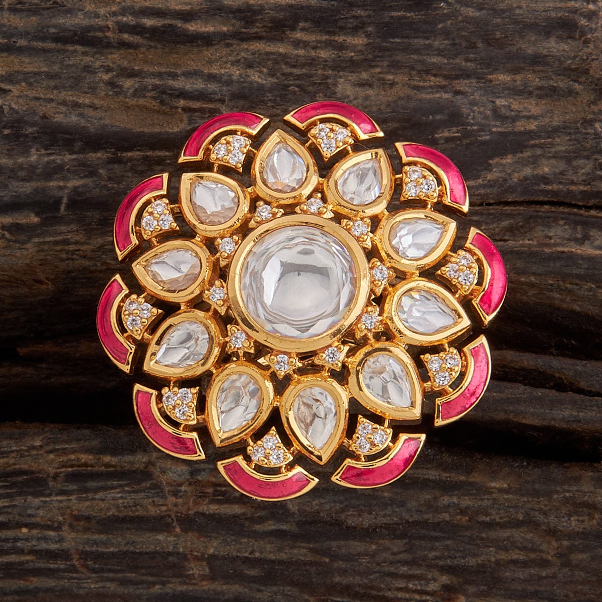 Kundan Ring /polki Ring / Indian Gold Finger Ring/ Adjustable Ring /  Wedding Ring / Indian Gold Ring /indian Jewelry/ Pakistani Jewellery - Etsy