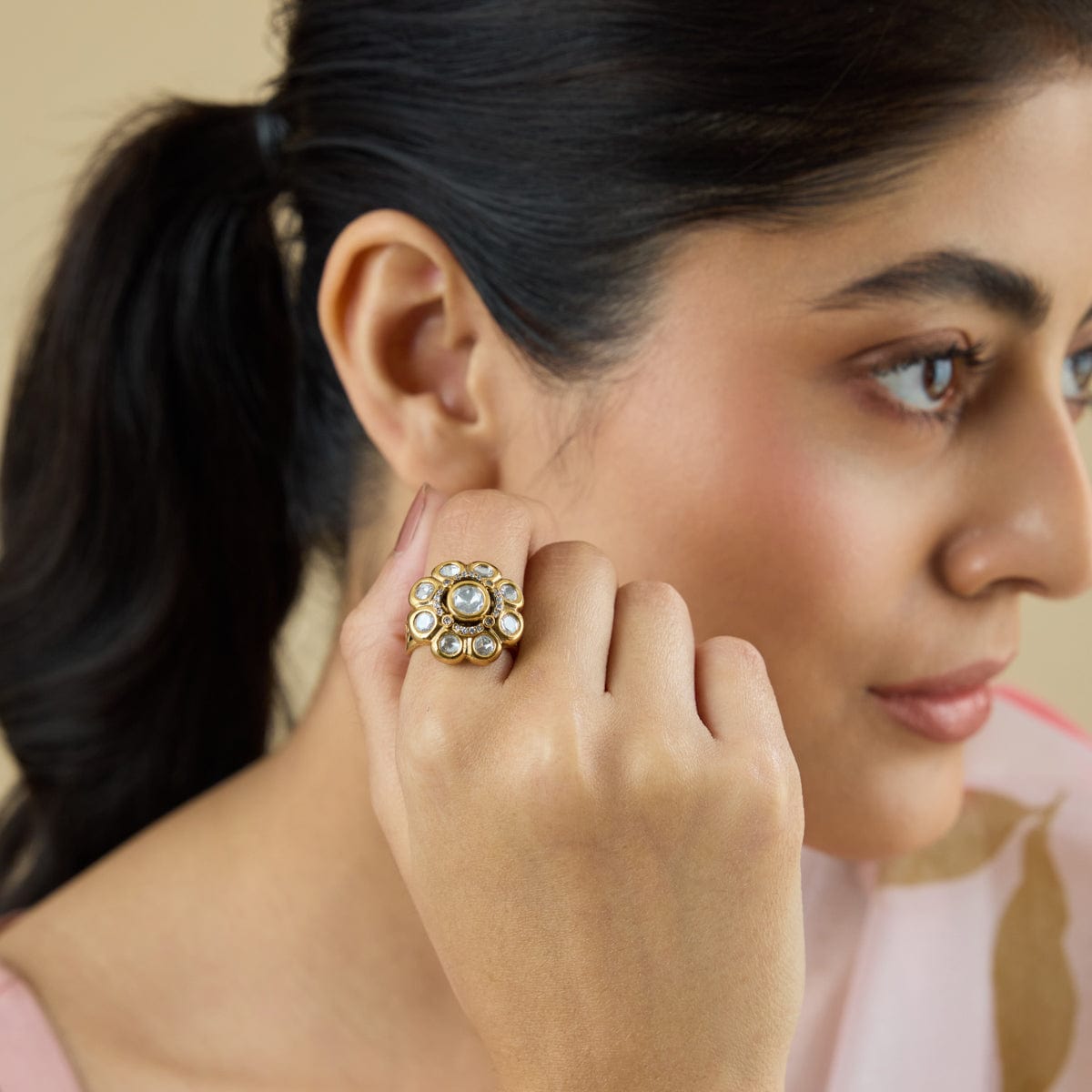 Kundan Finger Ring Kundan Finger Ring 180255