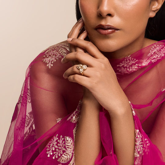Kundan Finger Ring Kundan Finger Ring 197198