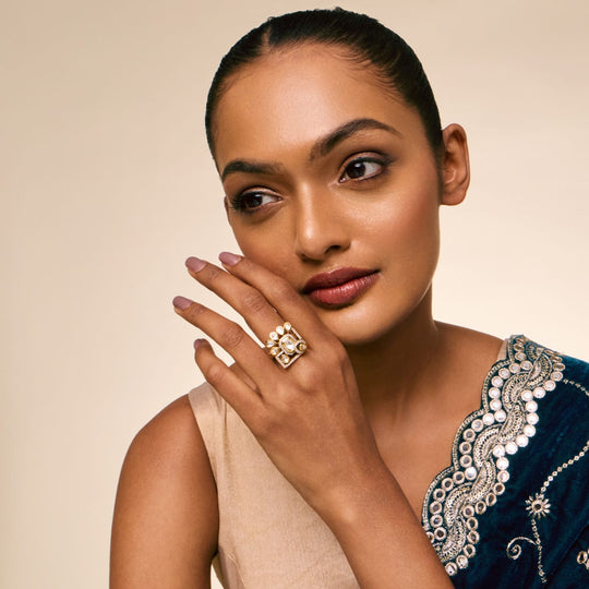 Kundan Finger Ring Kundan Finger Ring 197200