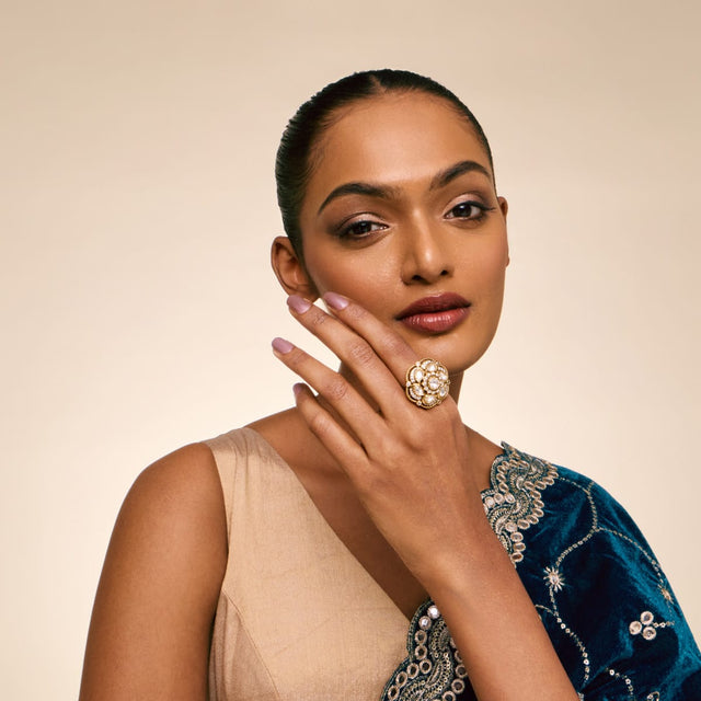Kundan Finger Ring Kundan Finger Ring 197202