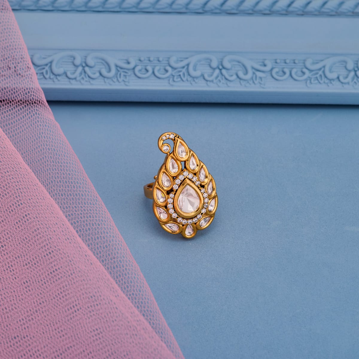 Kundan Finger Ring Kundan Finger Ring 197753