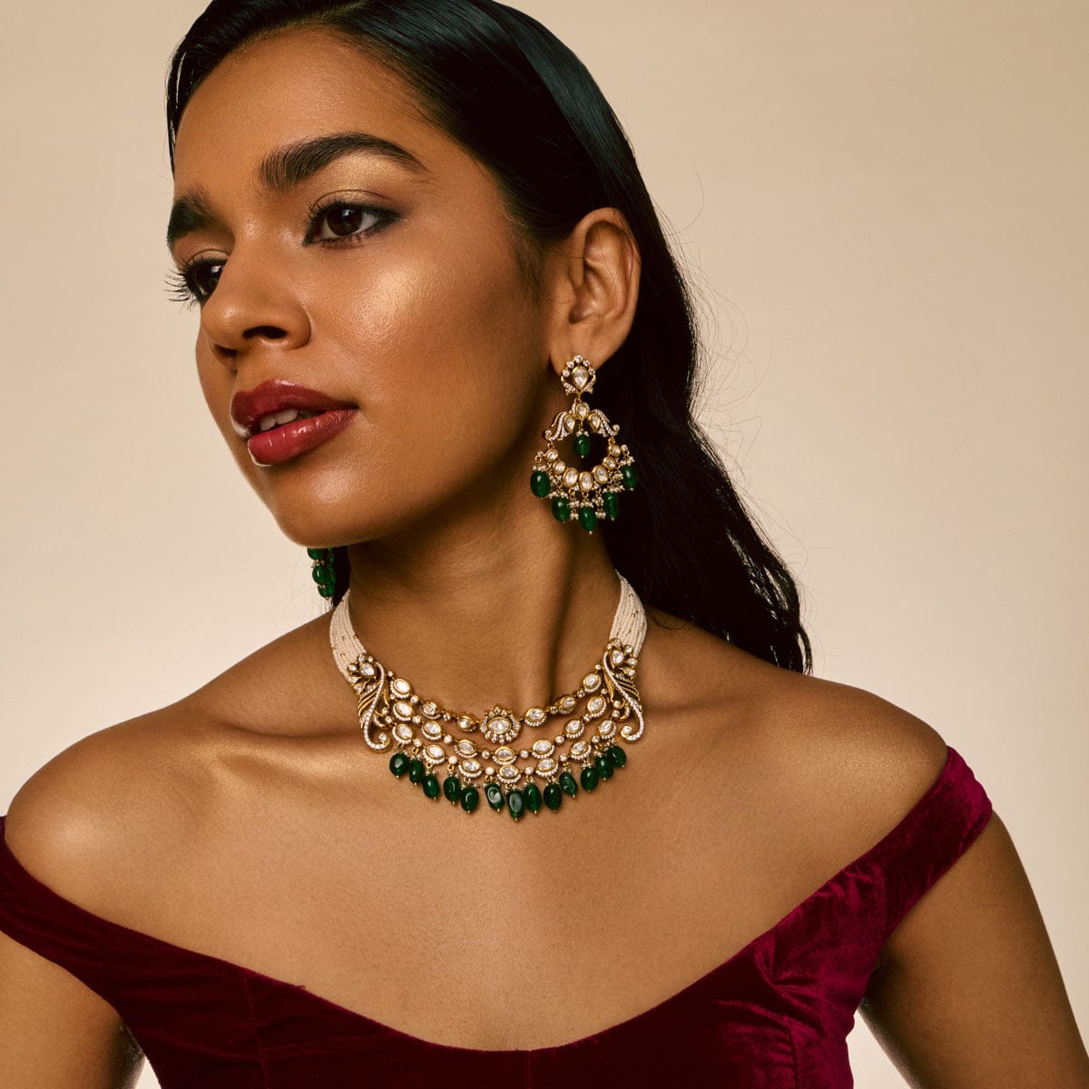 Kundan Necklace Kundan Necklace 194010