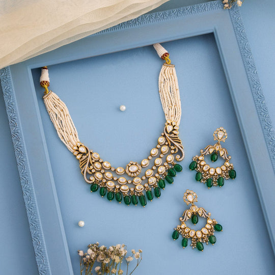Kundan Necklace Kundan Necklace 194010
