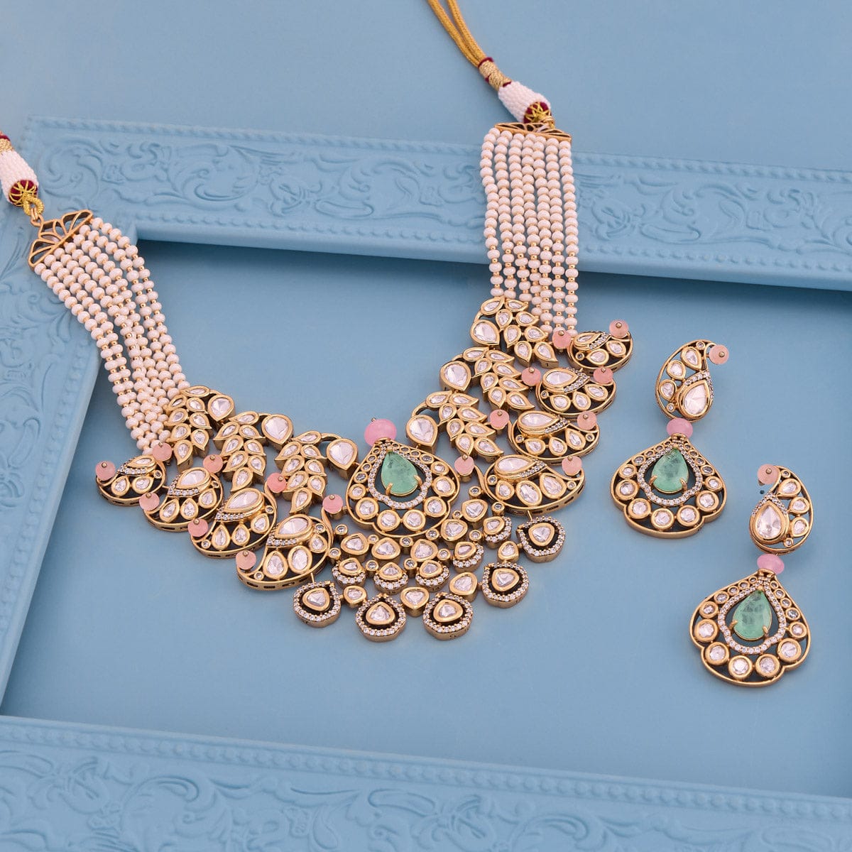 Kundan Necklace Kundan Necklace 164012