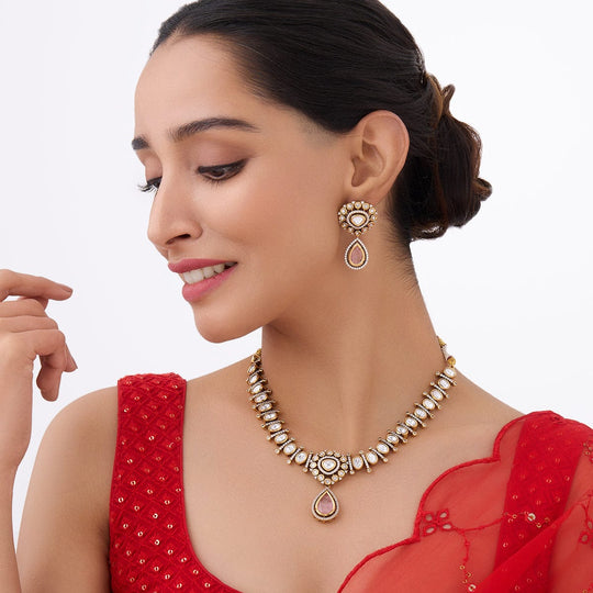 Kundan Necklace Kundan Necklace 164032