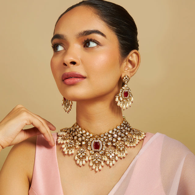 Kundan Necklace Kundan Necklace 169674