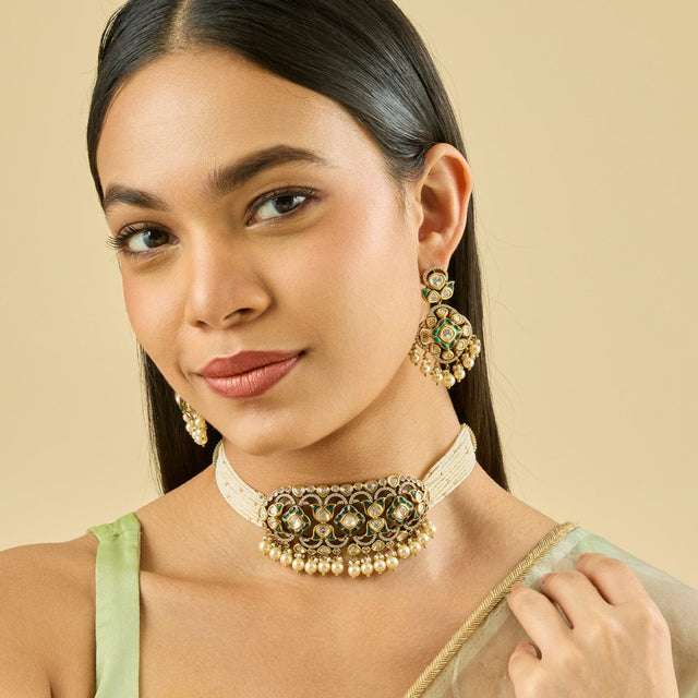 Kundan Necklace Kundan Necklace 182306