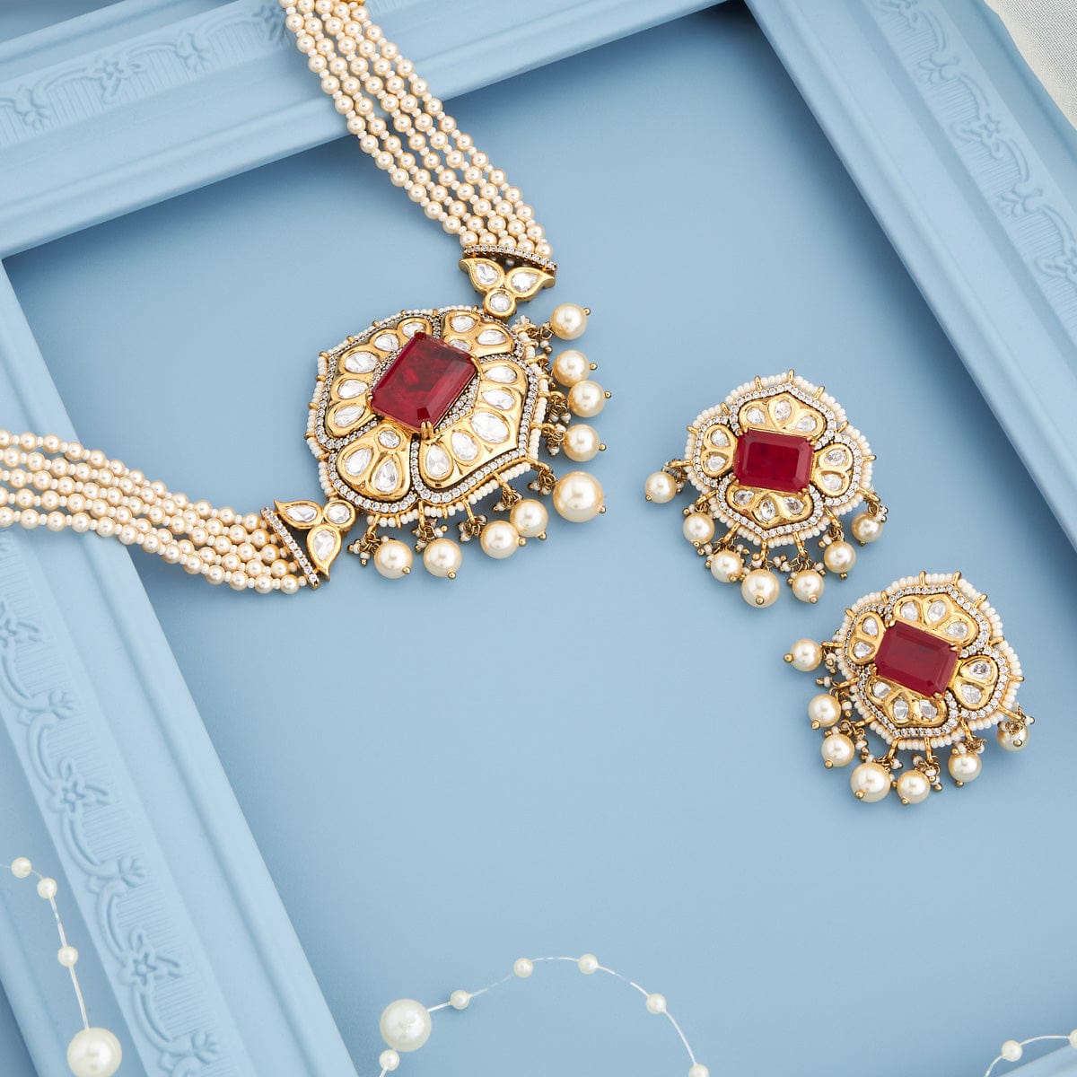 Kundan Necklace Kundan Necklace 184831