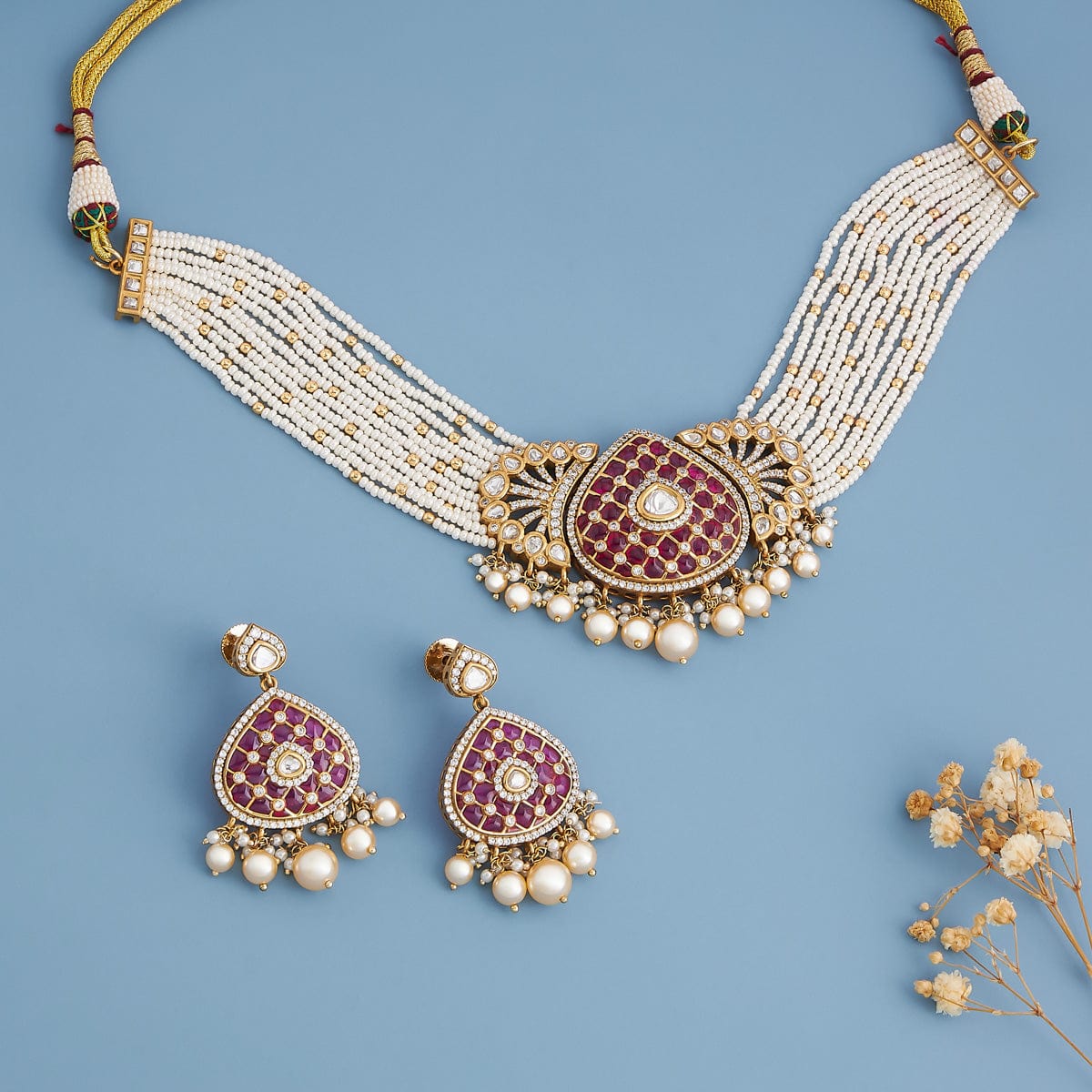 Kundan Necklace Kundan Necklace 185294