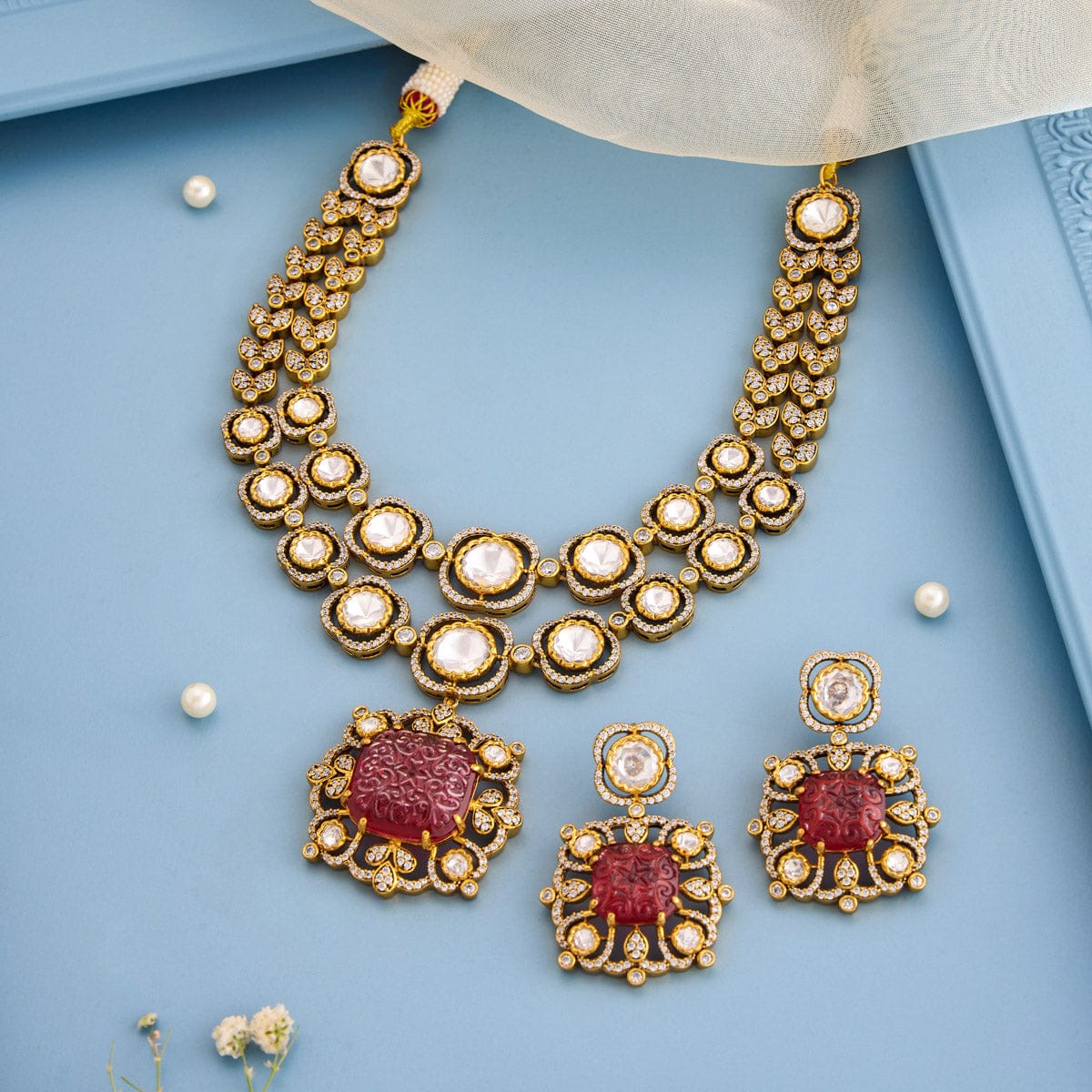 Kundan Necklace Kundan Necklace 193247