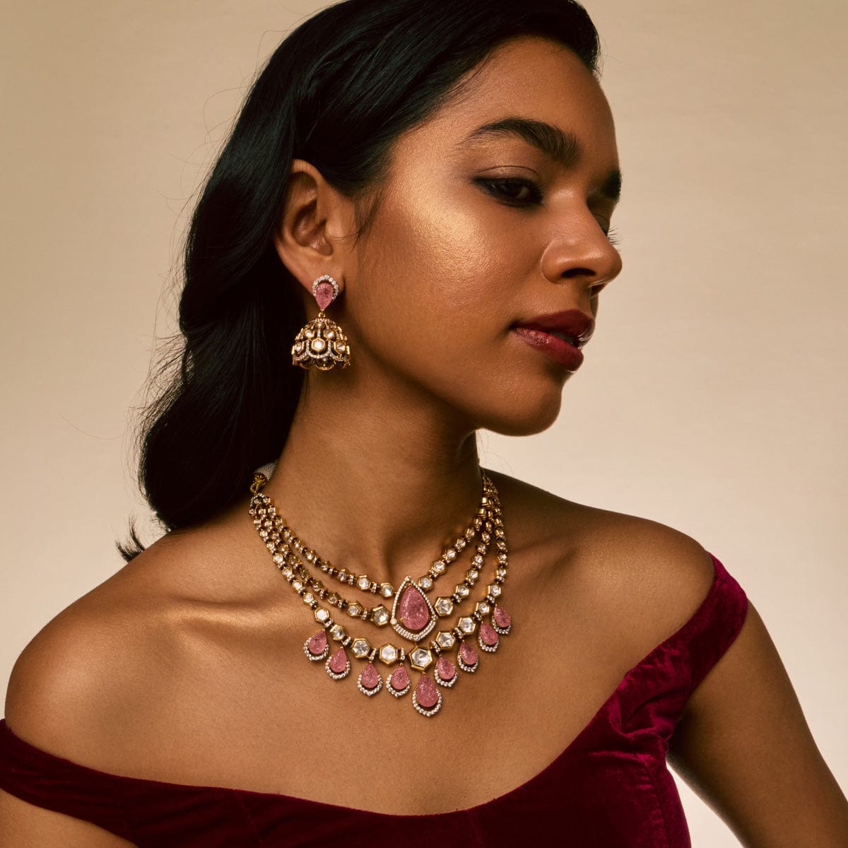 Kundan Necklace Kundan Necklace 194006