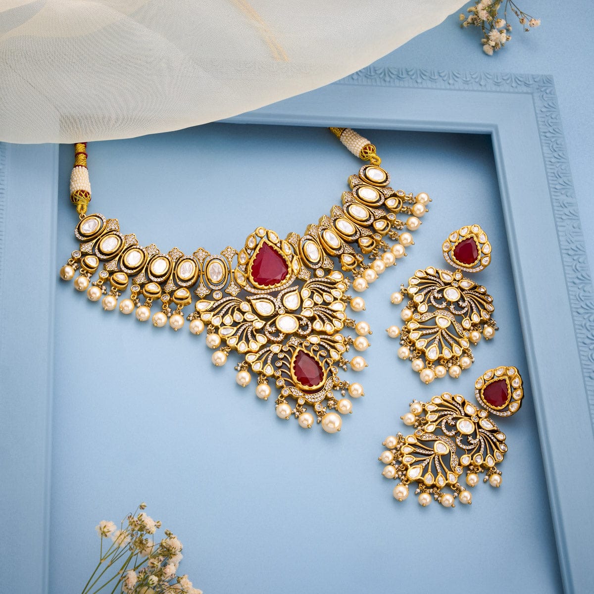 Kundan Necklace Kundan Necklace 194007