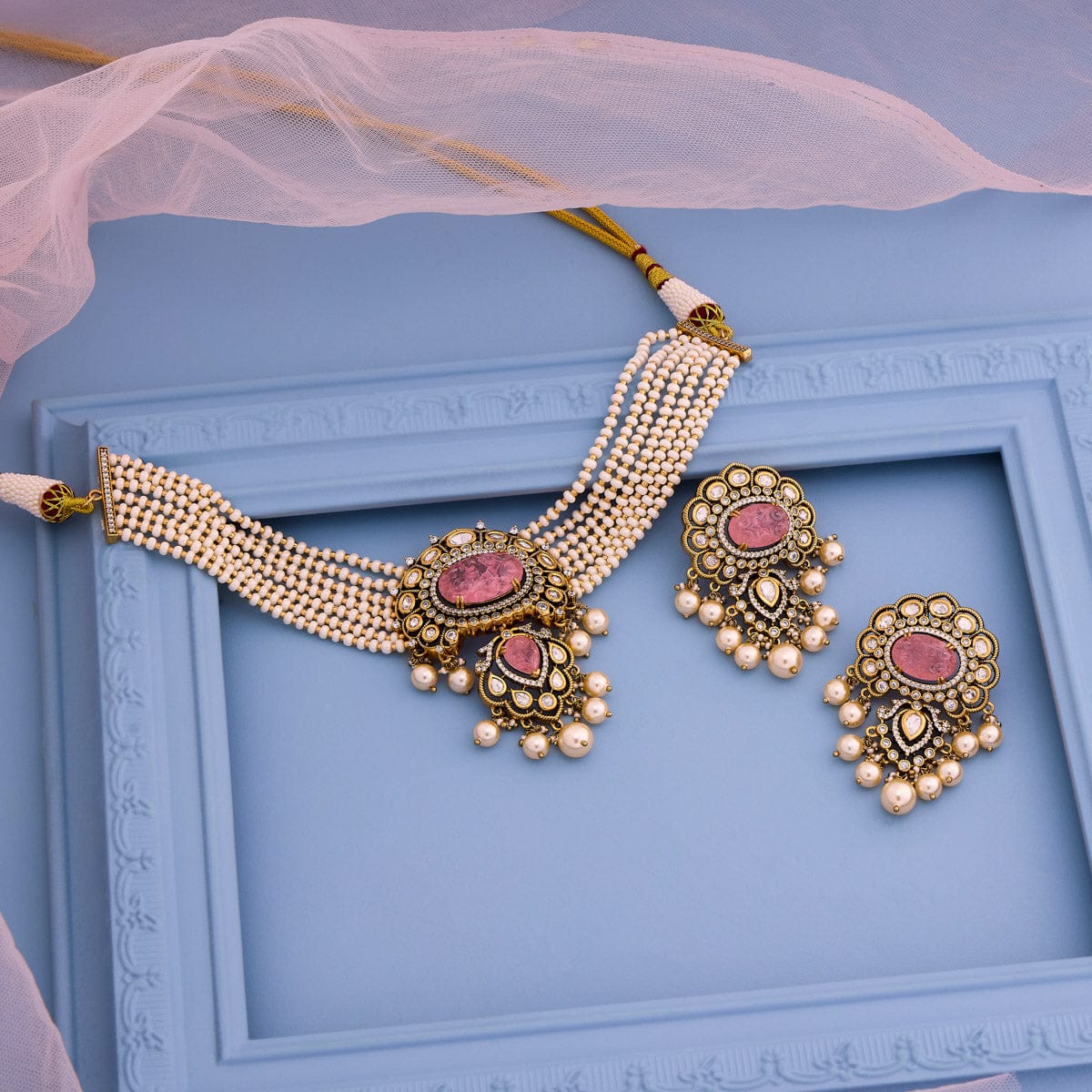 Kundan Necklace Kundan Necklace 194011